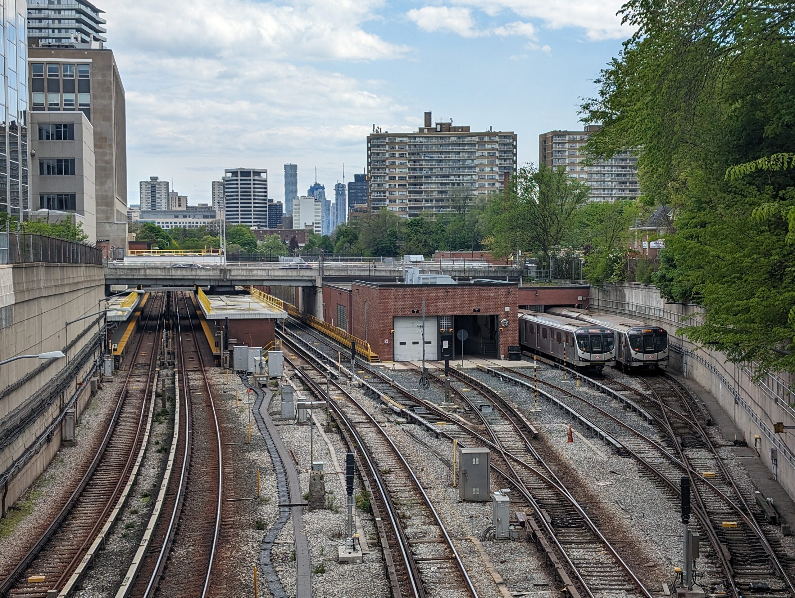 Trains at Davisville Yard